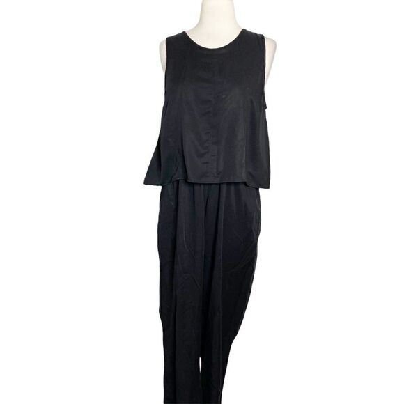 Mo:Vint New York Womens Black Jumpsuit Size XS Sleeveless Open Back - Picture 2 of 10